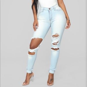 Fashion Nova Beach Bum Jeans